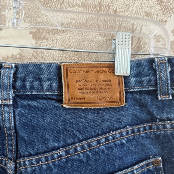 Vintage 80s Calvin Klein Denim pencil skirt - Picture 5 of 10